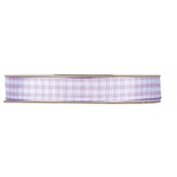 RUBAN - Vichy violet et...