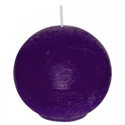 BOUGIE - Boule prune (8cm)