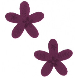 FLEUR - Prune x 12 (2cm en...