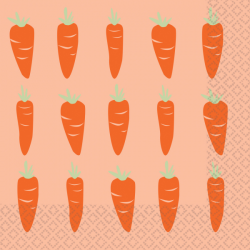 SERVIETTE - Carottes/Pâques...