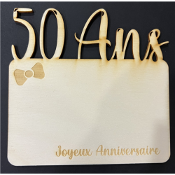 Carte bois - 15/15cm - 50...