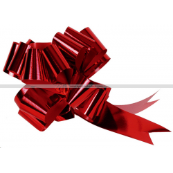 NOEUD - Rouge métallisé x 5...
