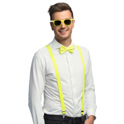 SET ANNÉE 80 - Néon jaune...