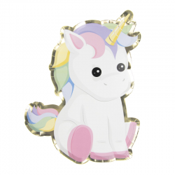 ASSIETTE - Licorne x 8 (en...