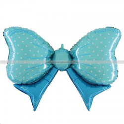BALLON MYLARD - Noeud bleu...