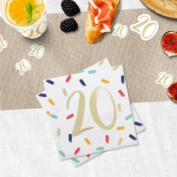 SERVIETTE - 20 confettis...