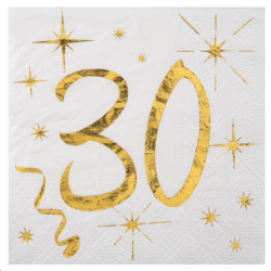 SERVIETTE - 30 ans or avec...