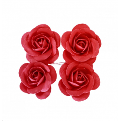 ROSE - Rouge x 4 (en satin...
