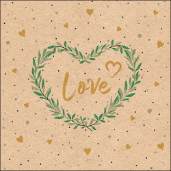 SERVIETTE - Love nature x...