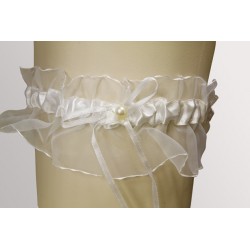 JARRETIERE SATIN ET PERLE...