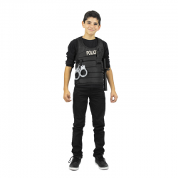 POLICIER - Gilet, menotte,...