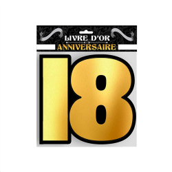 LIVRE D'OR - 18 ans noir/or...