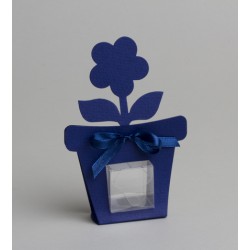 POT DE FLEUR -  Marine  x 6