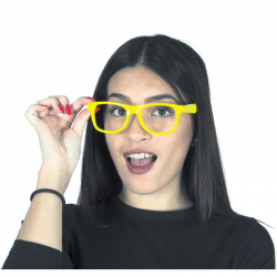 LUNETTE - Jaune fluo sans...