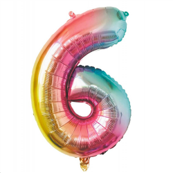 BALLON MYLARD - Chiffre 6...