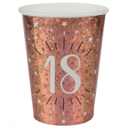 GOBELET/VERRE - 18 ans rose...