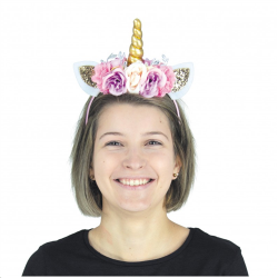 SERRE TETE - Licorne dorée...