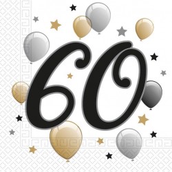 SERVIETTE - 60 Anniversaire...
