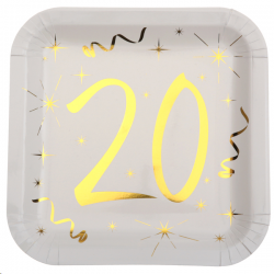 ASSIETTE - 20 ans blanche...