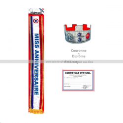 ECHARPE - Miss anniversaire...
