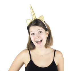 SERRE TETE - Licorne dorée...