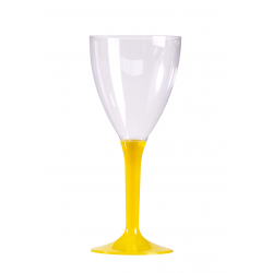 VERRE A VIN - Pied jaune x...