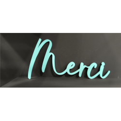LETTRAGE/MOT - Merci bleu...