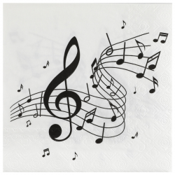 SERVIETTE - Musique x 20...