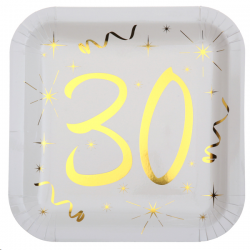 ASSIETTE - 30 ans blanche...