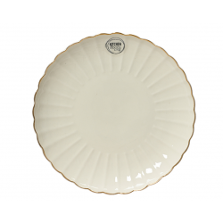 ASSIETTE  - Blanche avec...
