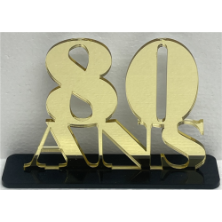 CENTRE DE TABLE - 80 ans or...