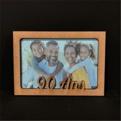 Cadre bois 90 ans - 17/12cm