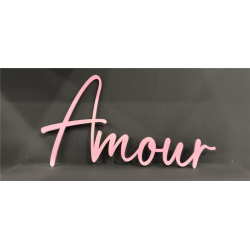 LETTRAGE/MOT - Amour rose...
