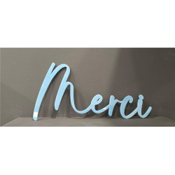 LETTRAGE/MOT - Merci bleu...