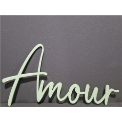 LETTRAGE/MOT - Amour vert...