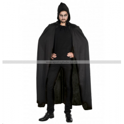 CAPE - Noire avec capuche...