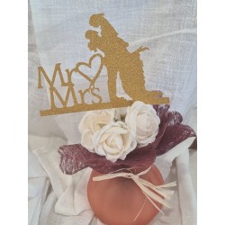 CAKE TOPPER - Mr  et  Mrs...