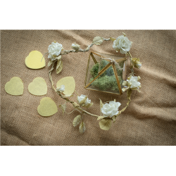 CONFETTIS - Coeur GM jaune...