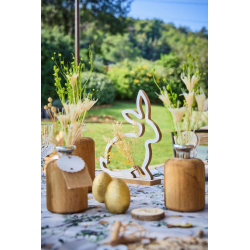 LAPIN - Avec fleurs séchées...