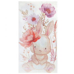 SERVIETTE - Petit lapin x...