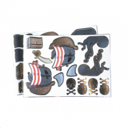 STICKERS - Pirate x 25...