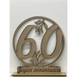 CENTRE DE TABLE - 60 ans...