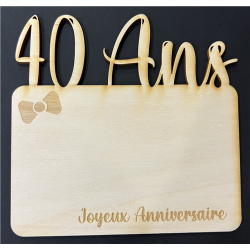 Carte bois - 15/15cm - 40...