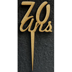 TOPPER - 70 ans (en bois...