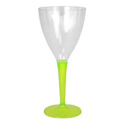 VERRE A VIN - Pied vert...