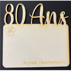 Carte bois - 15/15cm - 80...