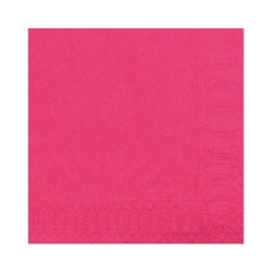 SERVIETTE COCKTAIL - Fushia...