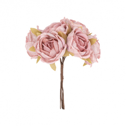 BOUQUET - Rose vieux rose x...