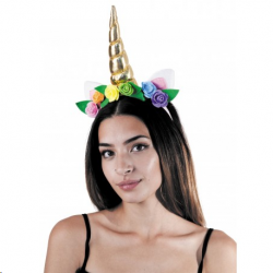 SERRE TETE - Licorne dorée...