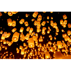 LAMPE A VOEUX - Blanche